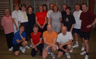 Tr�ningskv�ll p� Bergahallen i Esl�v i januari 2004